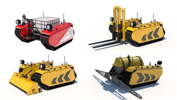 гусеничная платформа грузовая milrem_гусеничное шасси_гусеничный модуль_1