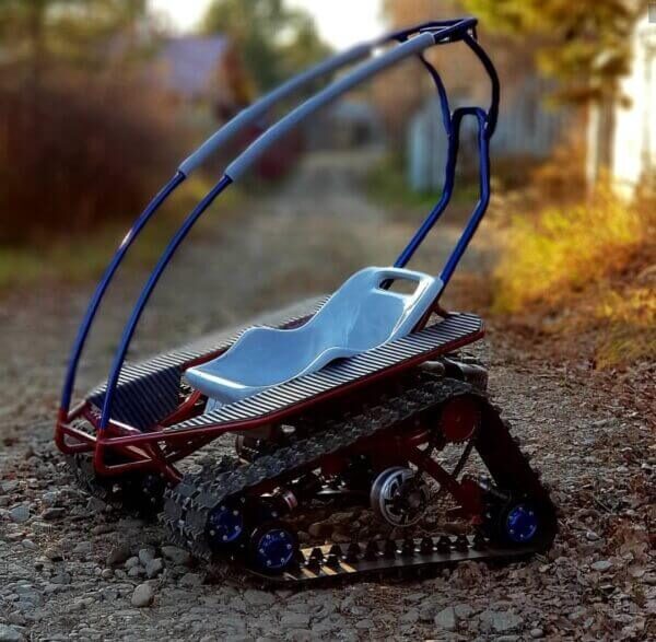 Детский электро снегоход_электро вездеход_детский вездеход_гусеничный вездеход_3