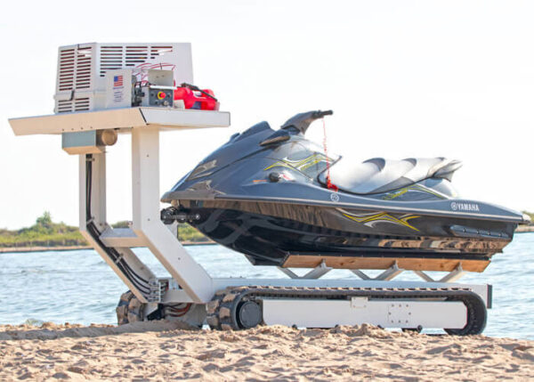 Гусеничный прицеп для гидроцикла_тягач гидроцикла_грузовая гусеничная платформа_2